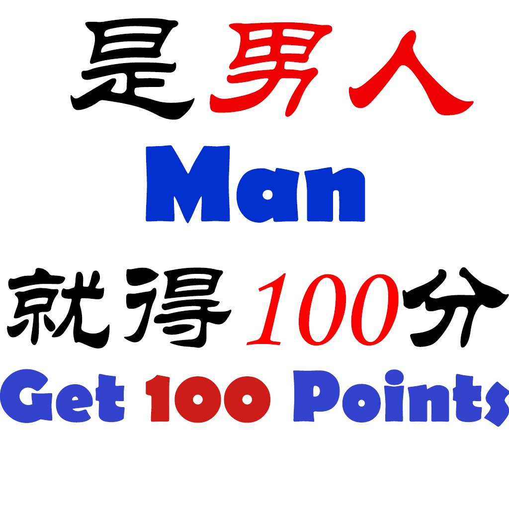 Man get 100 points icon