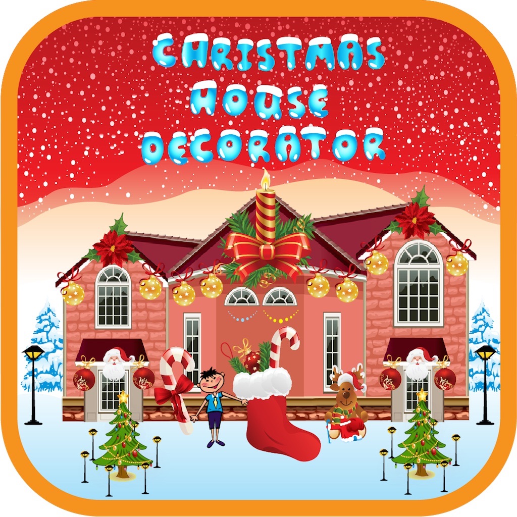 Christmas House decorator icon