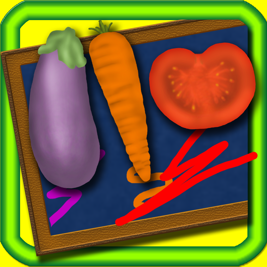 Vegetables Colors Draw - Educational Fun Paint & Learn Experience