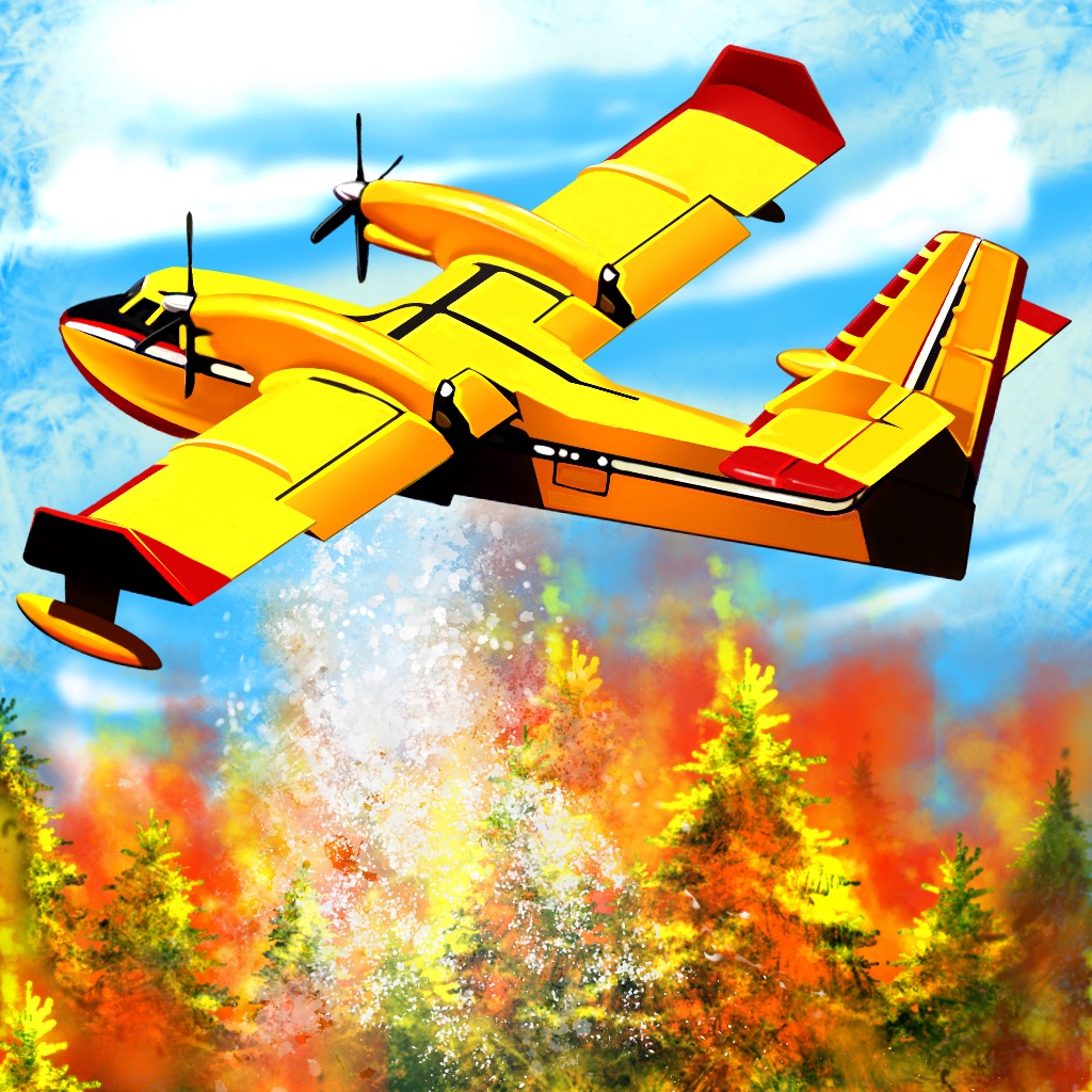 Airplane Firefighter Simulator 3D - Emergency Police & Fire Rescue Real Flight Simulation Games icon