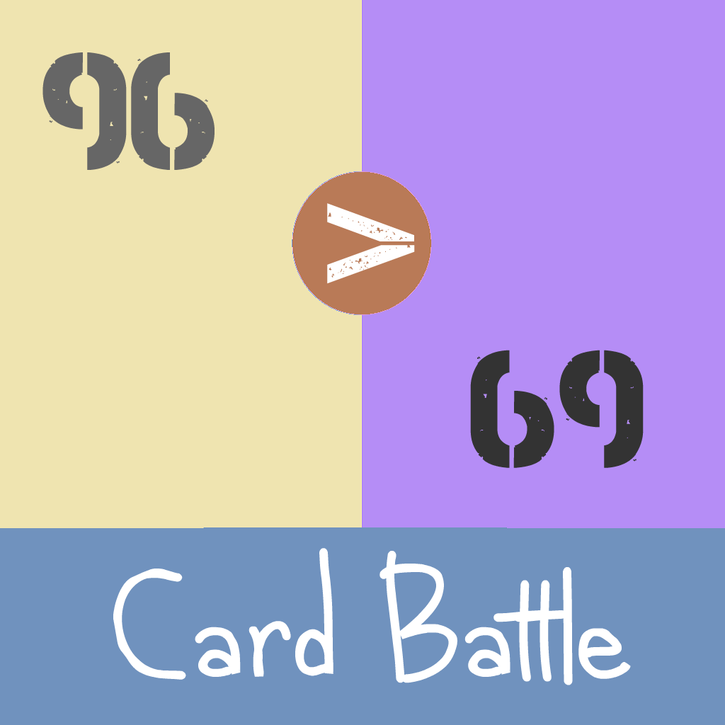 Card Battle - A Kid Math Number Game icon