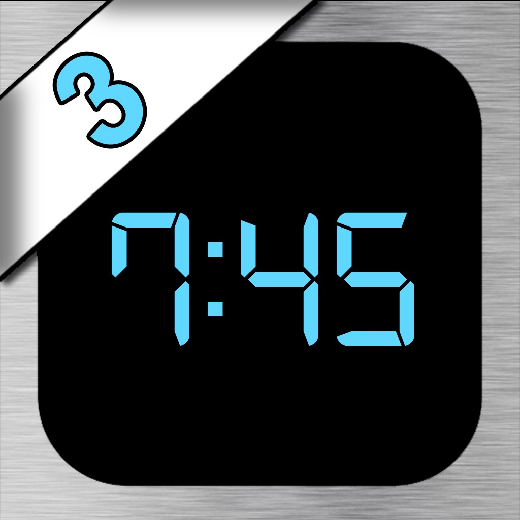 iDigital Big3 Alarm Clock Widget icon