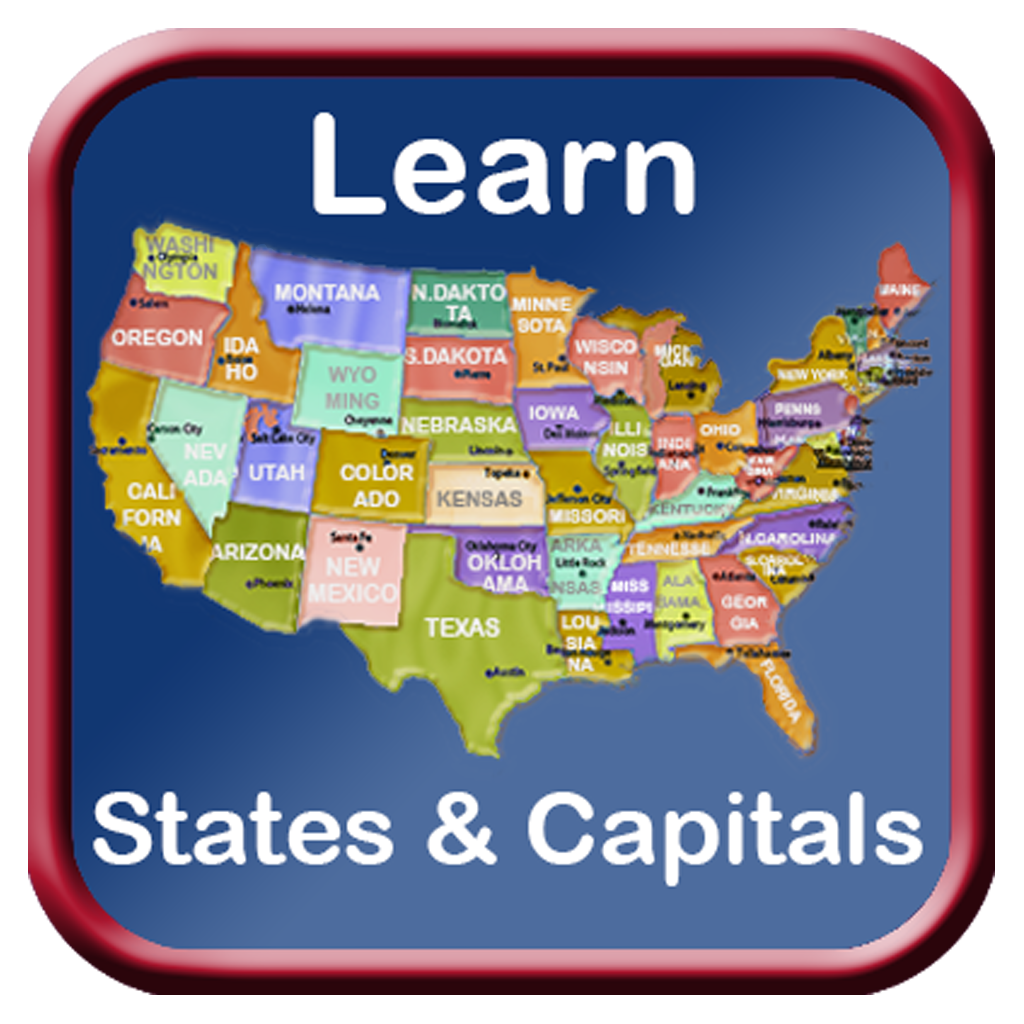 States and Capitals Pro++ - Best study aid for all ages.