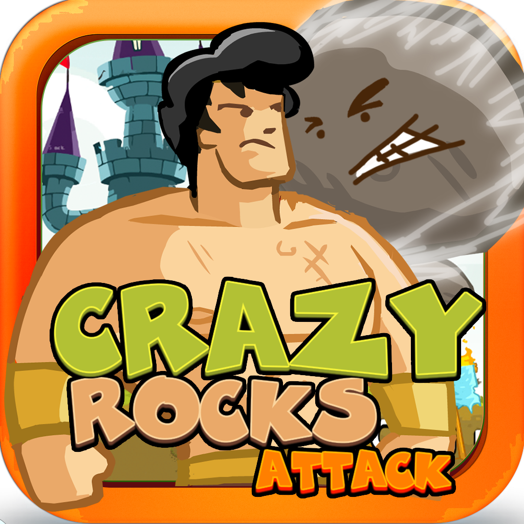 Crazy Rocks Attack!! - Castle Aiming Defiance Games & Battle Defender Shooting Game Arcade Xmas Edition