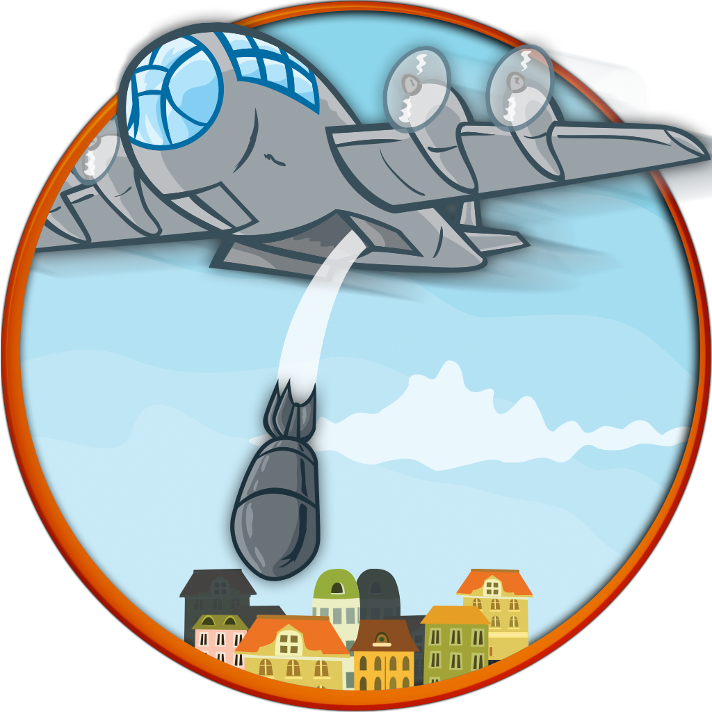 A WW2 Bomber Defense Pacific Jet Fight Warfare bomb Dropping Battle War Games FREE iOS App