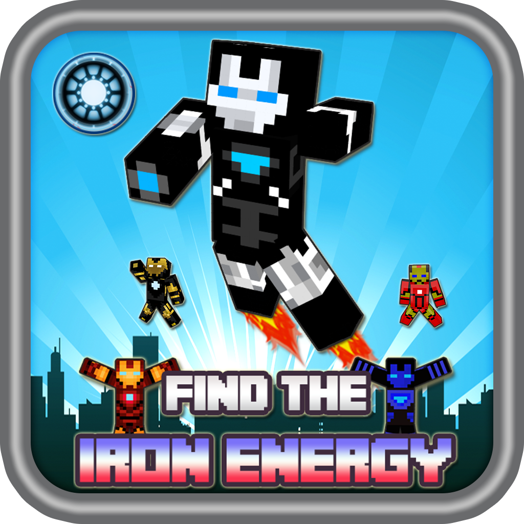 Iron Blocks 3D Hero Skin Finding Energy Supply - Man & Boy Block World icon