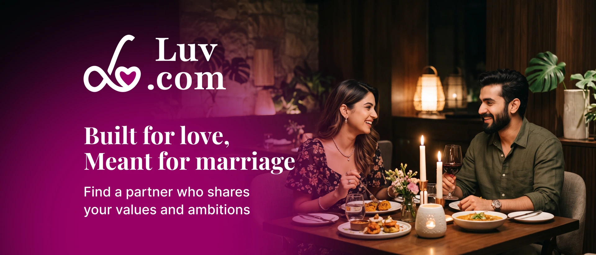 Luv.com: Date, Love, Marry product page header