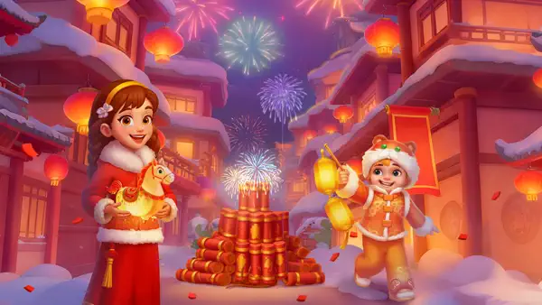 Fireworks for New Year