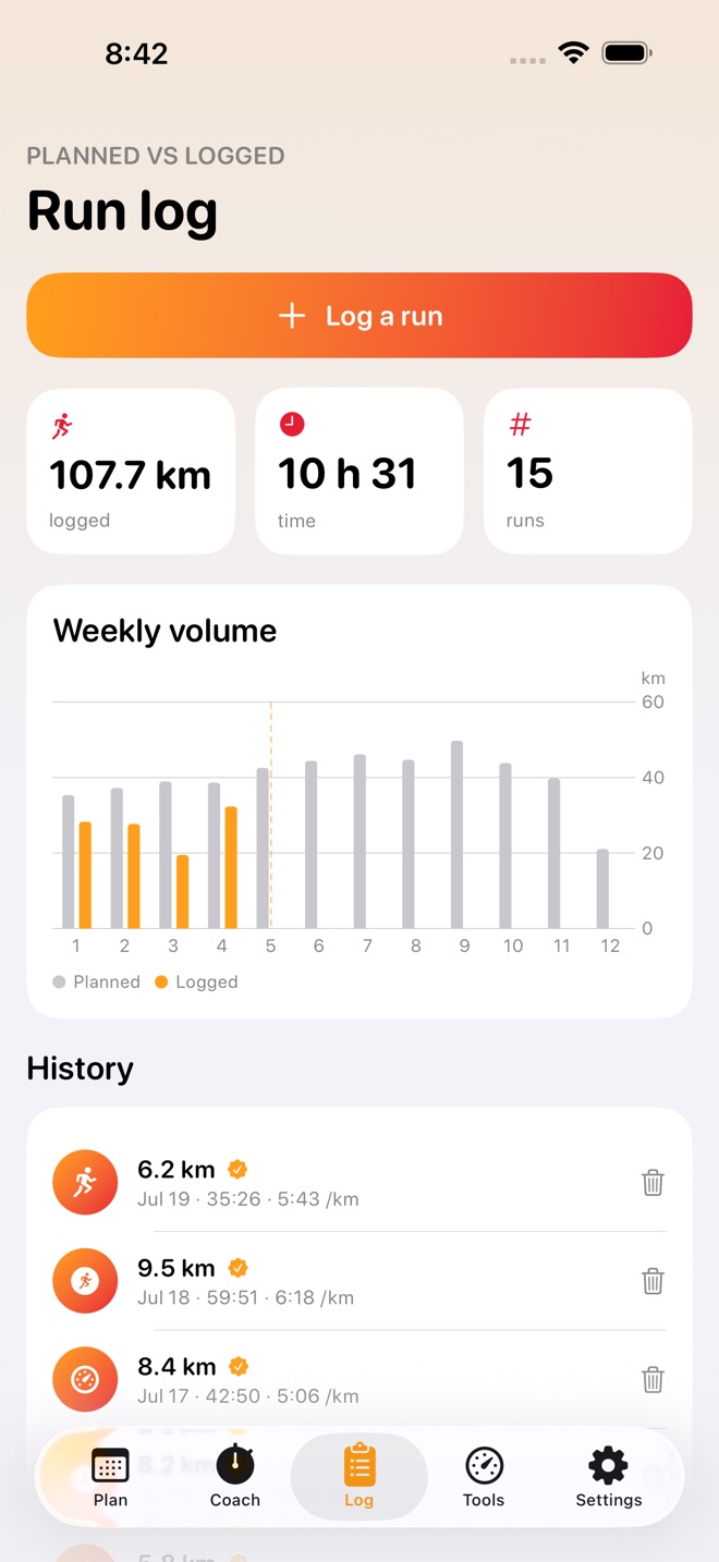 StridePlan: Run Plans screenshot 5