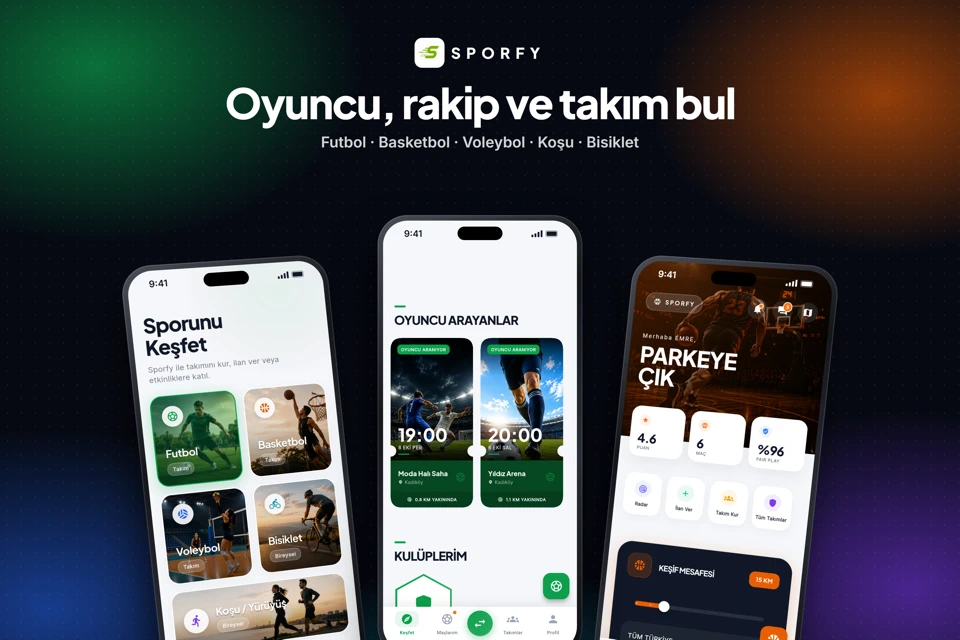 Sporfy: Takım, Maç ve Saha Bul App Store search result