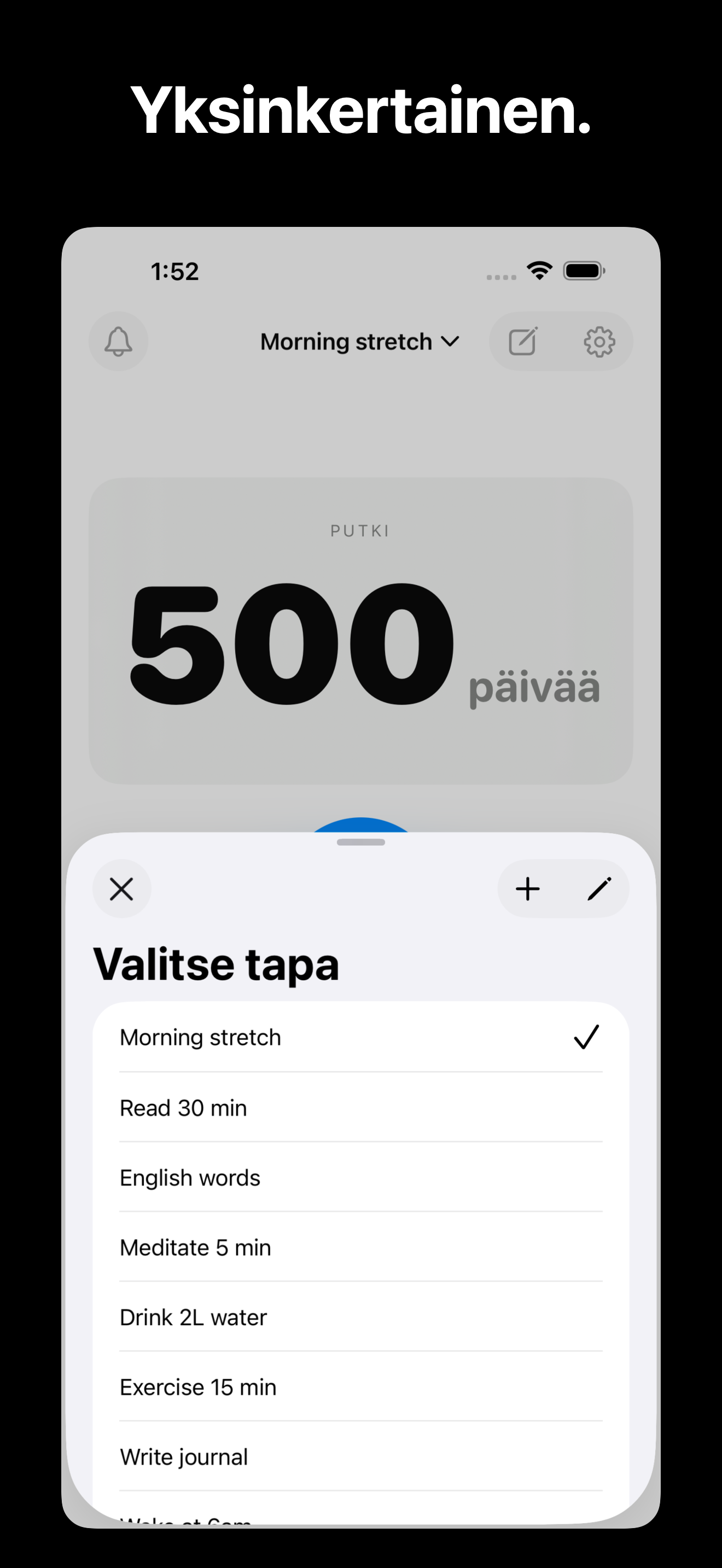 KeepGoing - Habit Tracker iOS screenshot 5 showing app interface