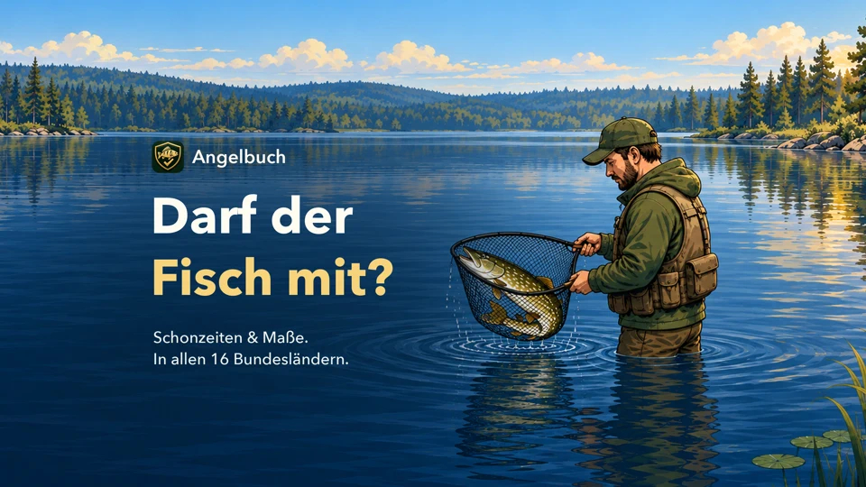 Angelbuch: Schonzeiten & Maße App Store product page header