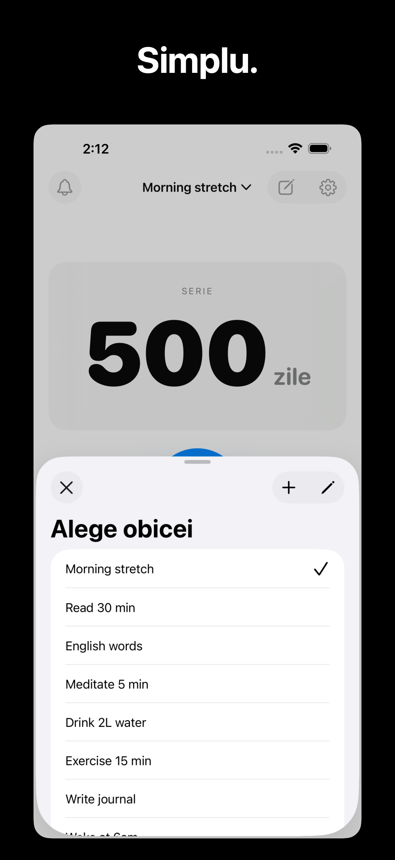 KeepGoing - Habit Tracker iOS screenshot 5 showing app interface