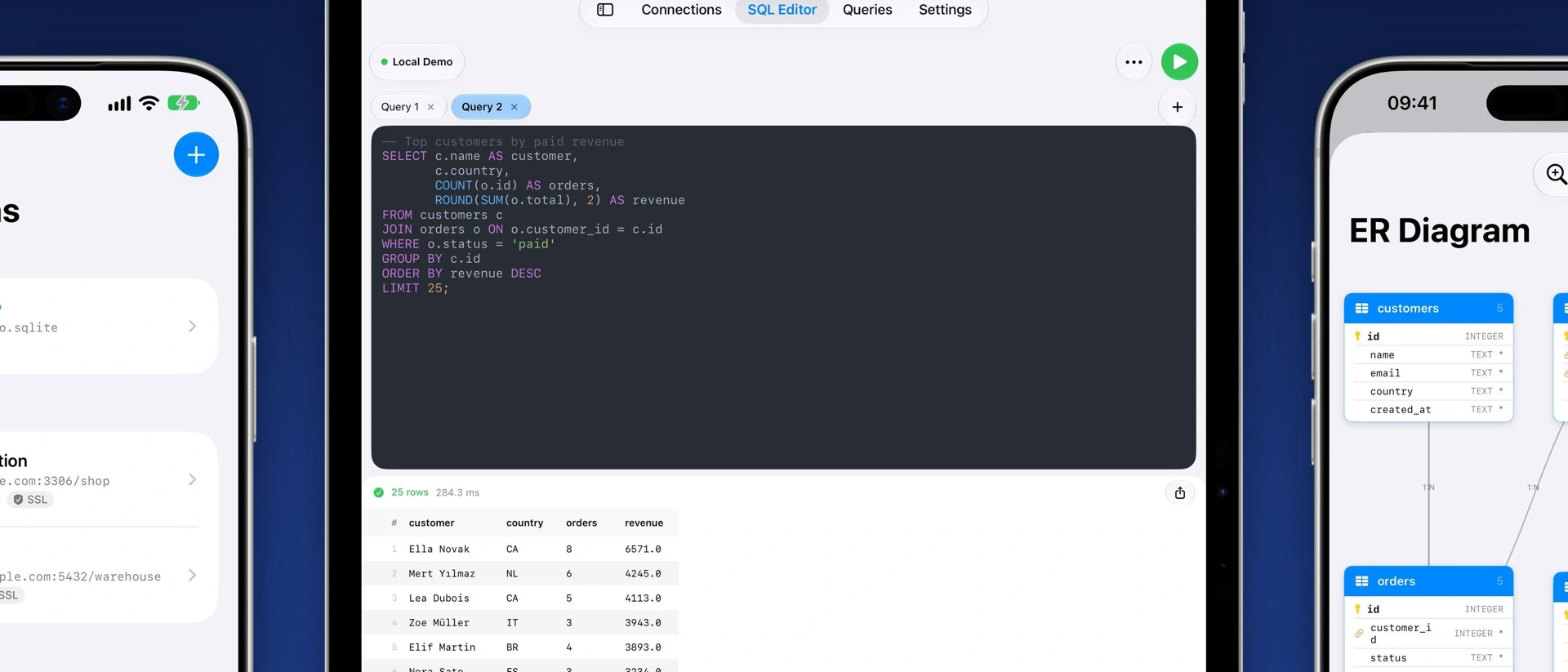 Master SQL - Database Manager product page header