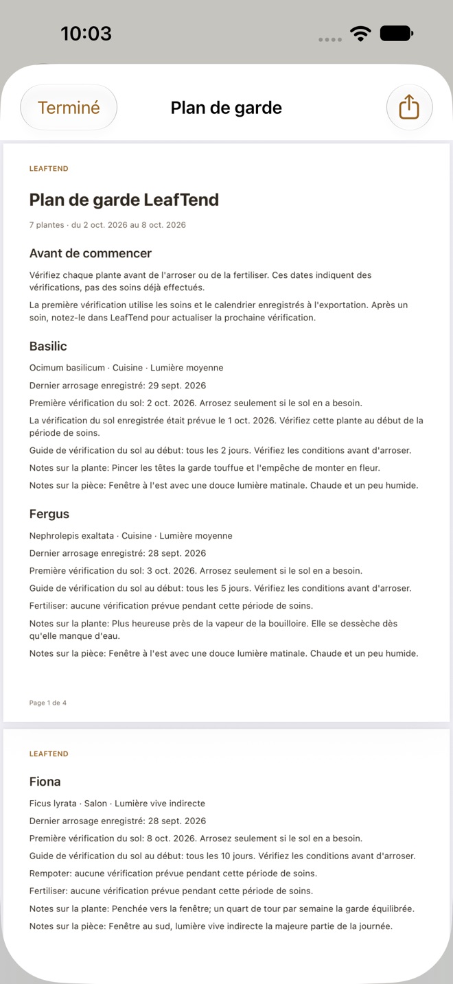 LeafTend : soin des plantes capture d’écran 6