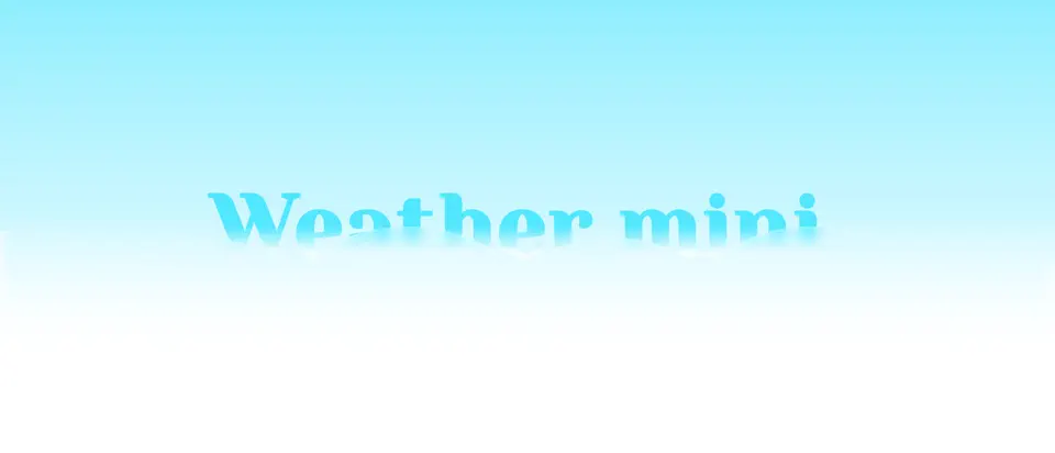 Weather mini - Trip Forecasts