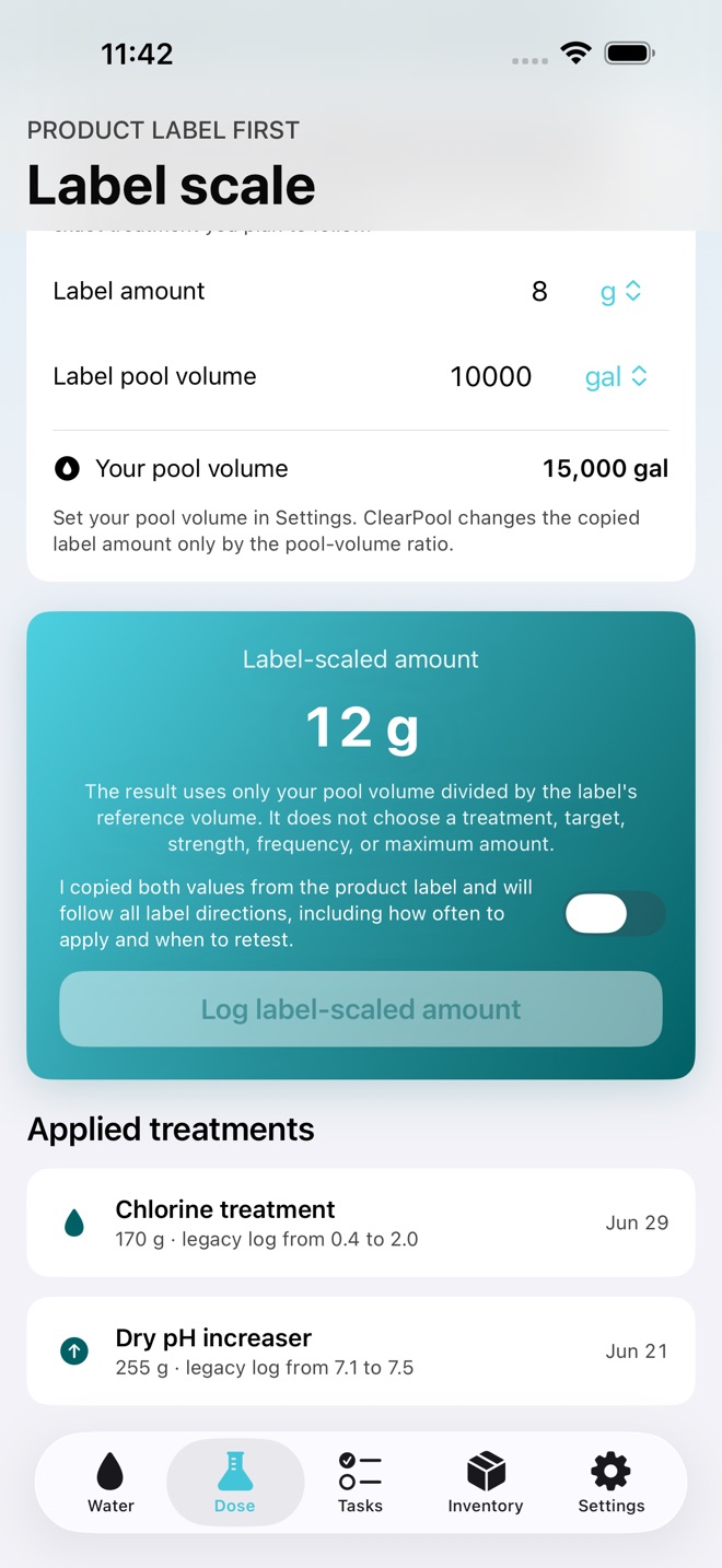 ClearPool : Soins piscine capture d’écran 4