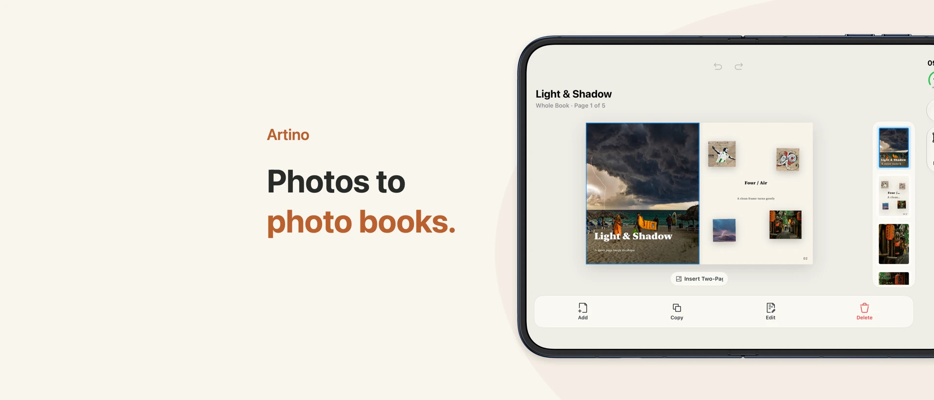 Artino: Photo Zine Maker product page header