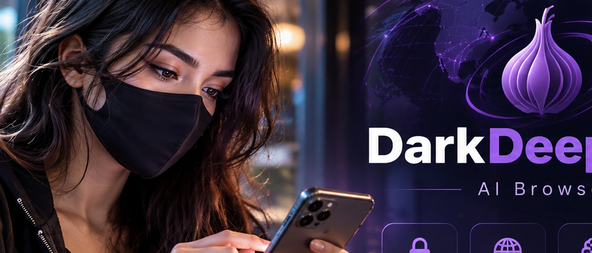 DarkDeepWeb - AI Browser product page header