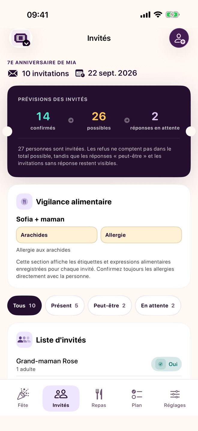 FeteList: Planifier sa fête capture d’écran 4