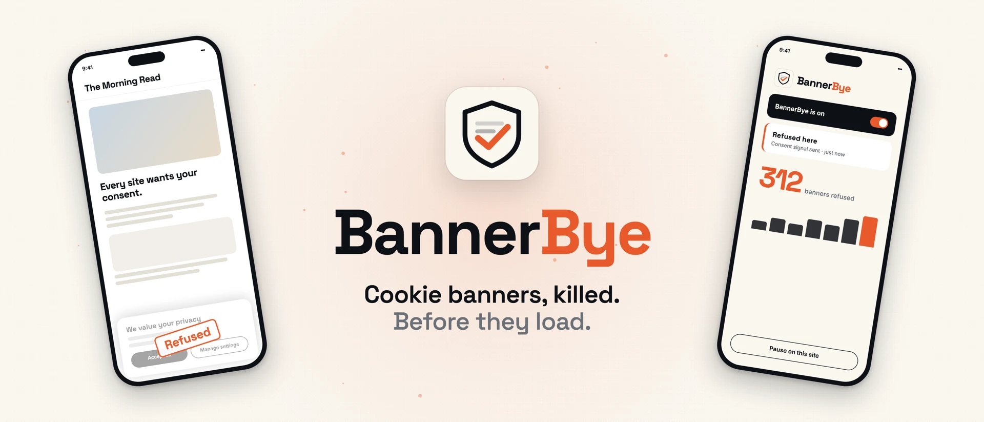 BannerBye product page header