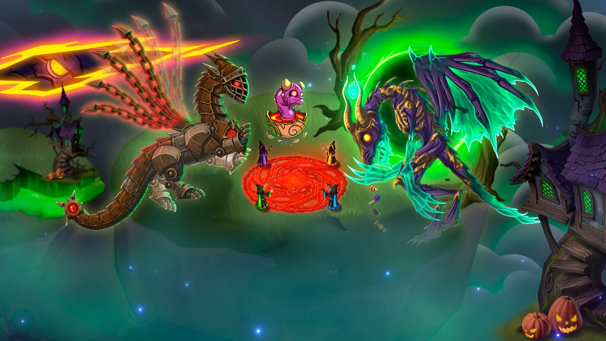 DragonVale - Breed Dragons search result, In-app event: Halloween in DragonVale!