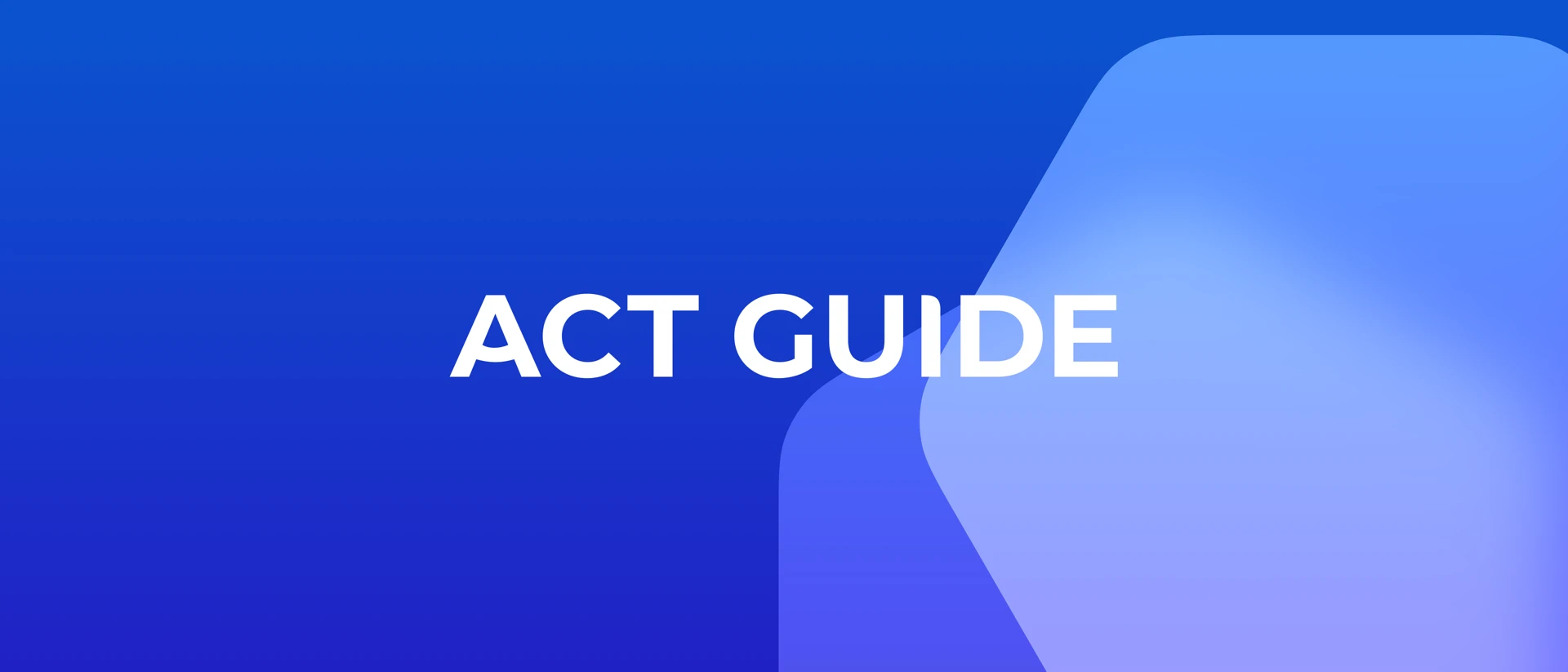 ACT Guide: knowledge platform product page header