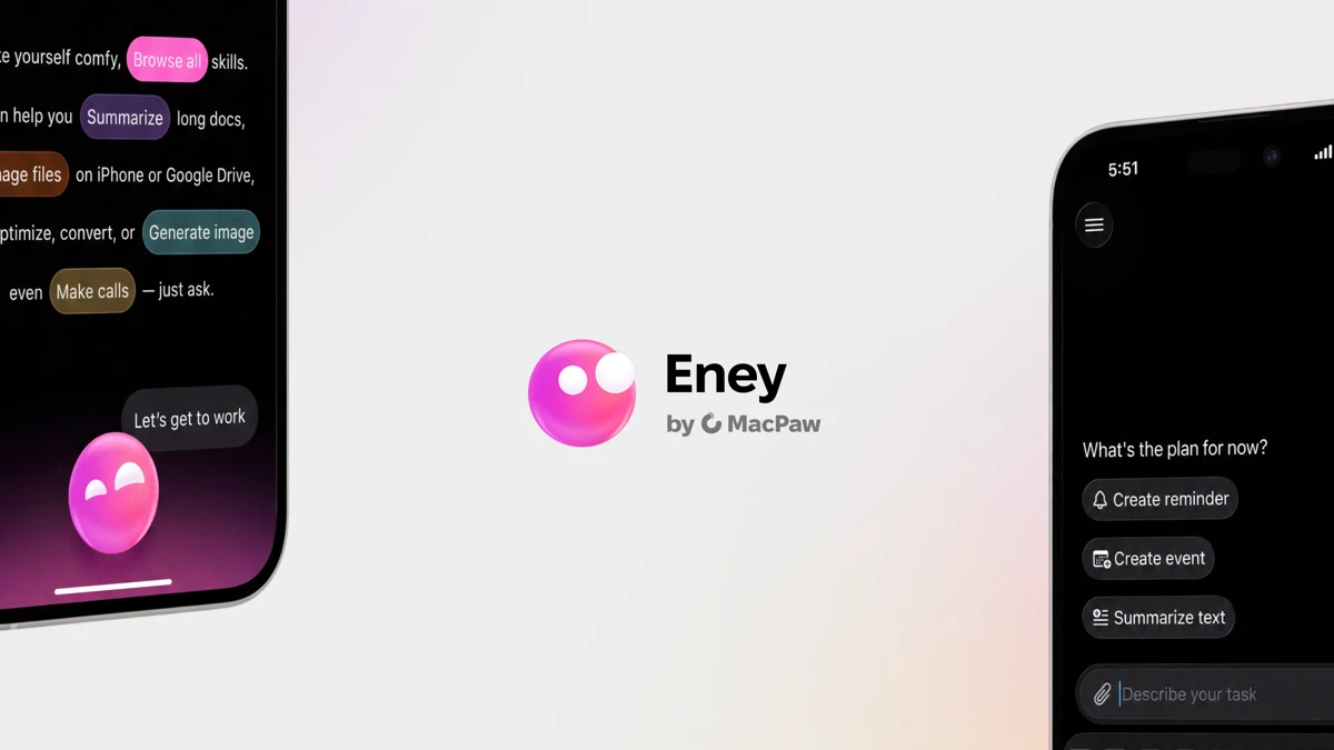 Eney - AI Assistant App Store product page header