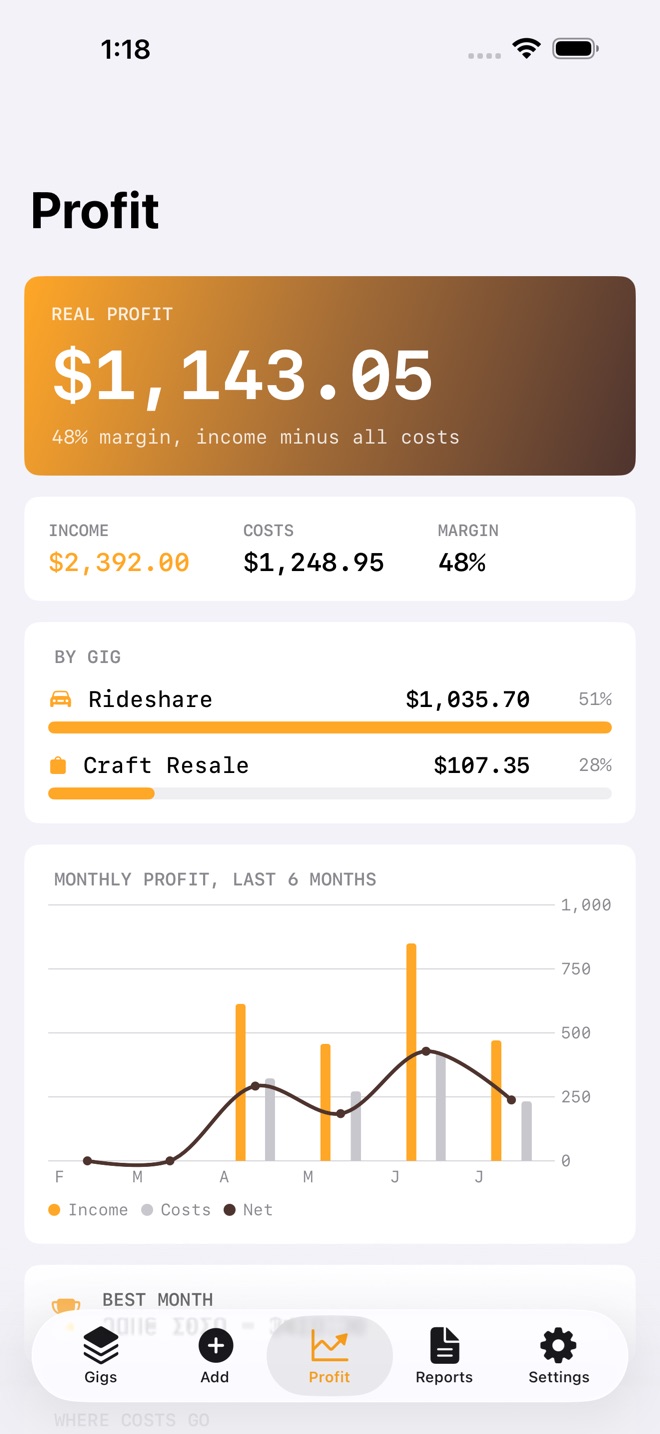 GigLedger: Side Hustle screenshot 3