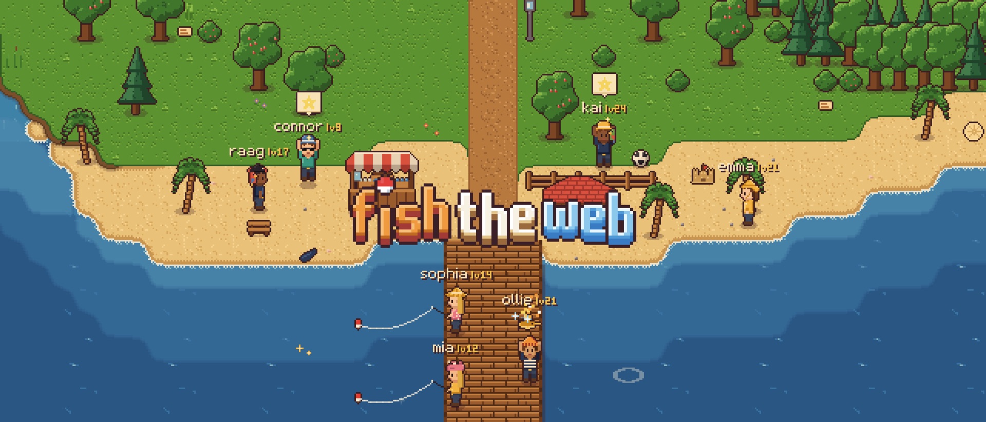 Fish The Web - Cozy Fishing product page header