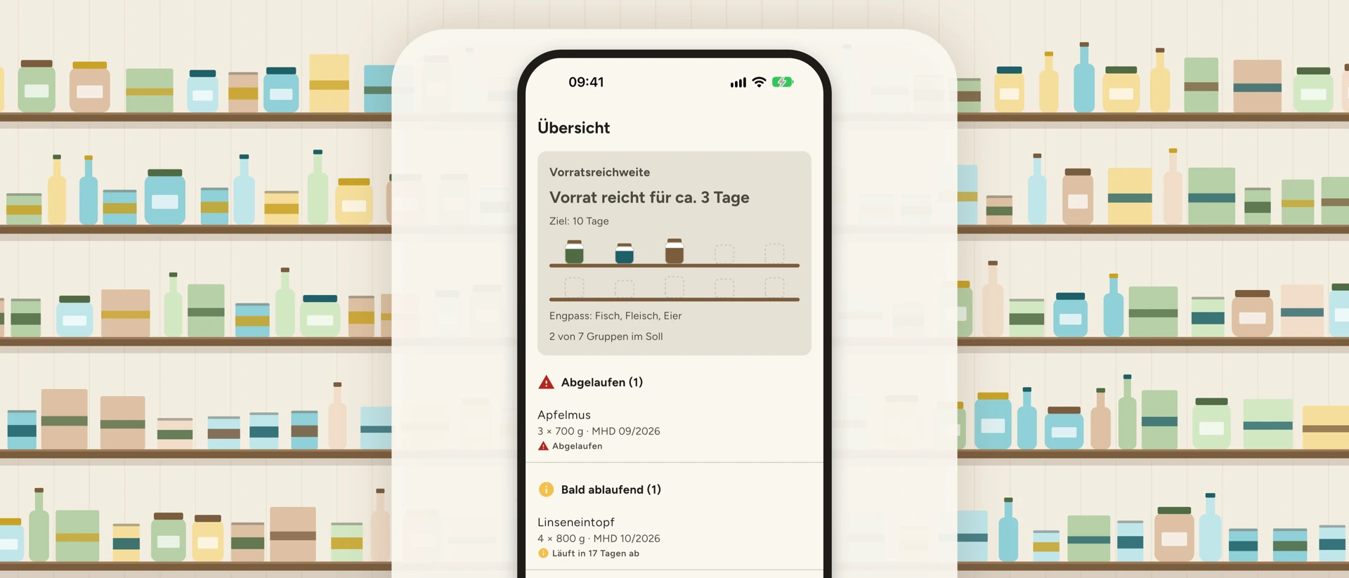 Vorratskammer - Notvorrat product page header