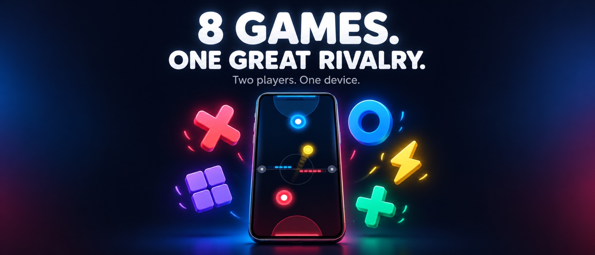 2 Players 1 Device: Tabletop product page header