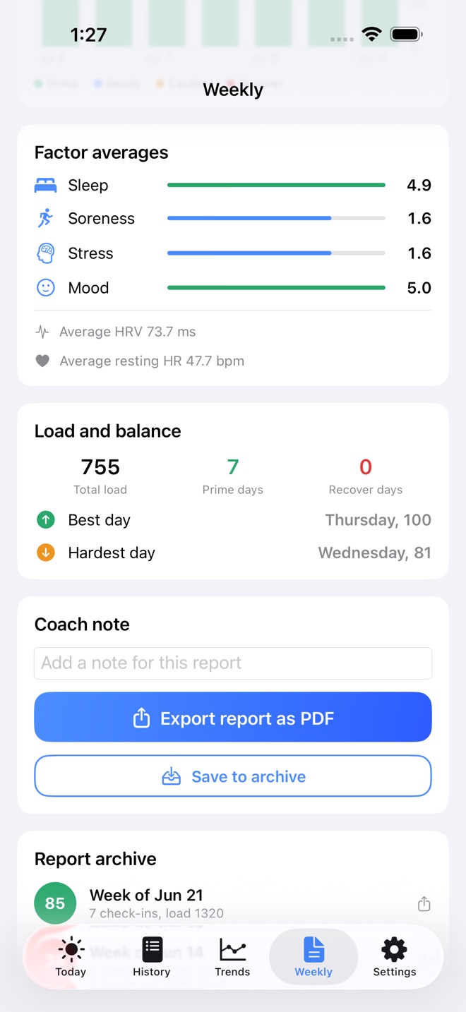Readyline: Recovery Journal screenshot 4