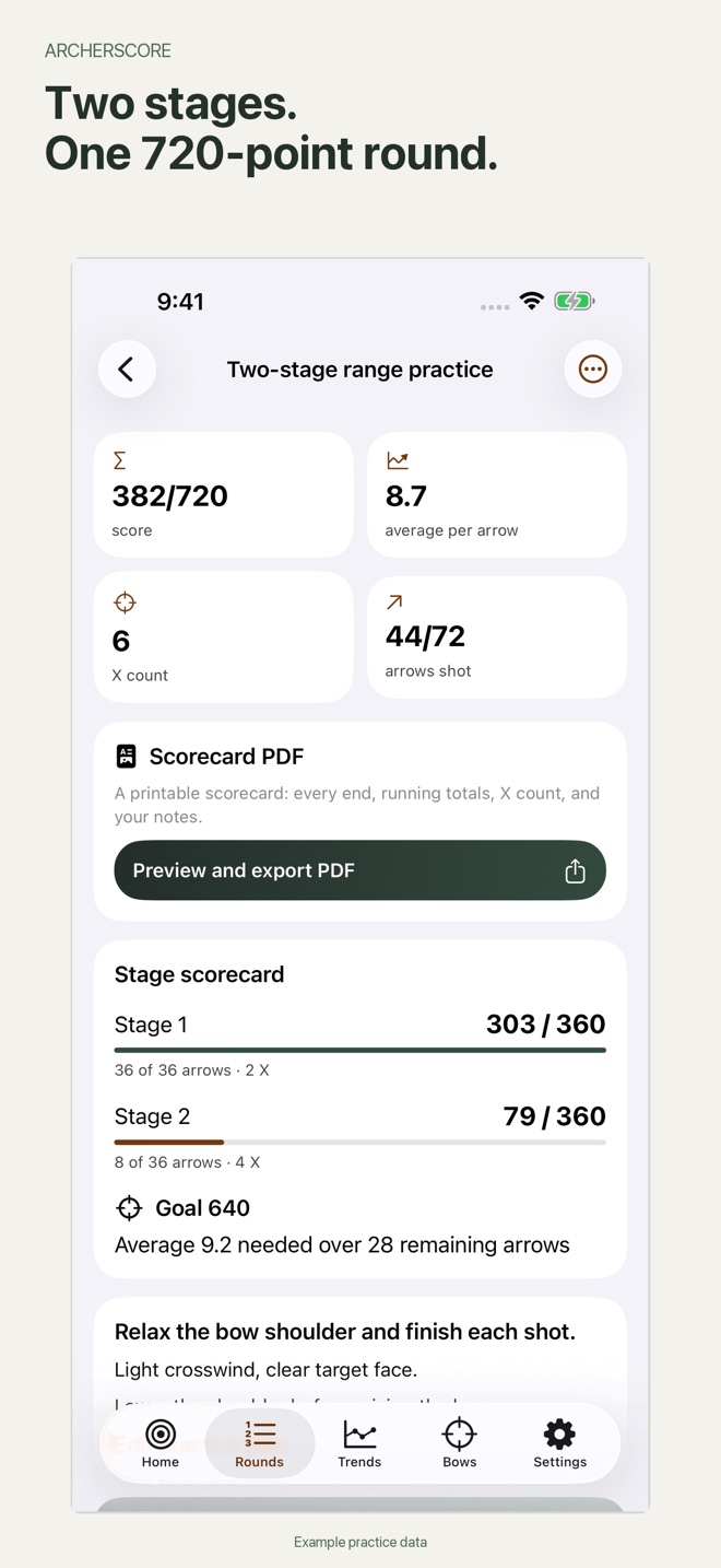 ArcherScore: Archery Scoring screenshot 1