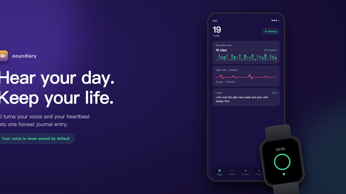 Soundiary App Store product page header