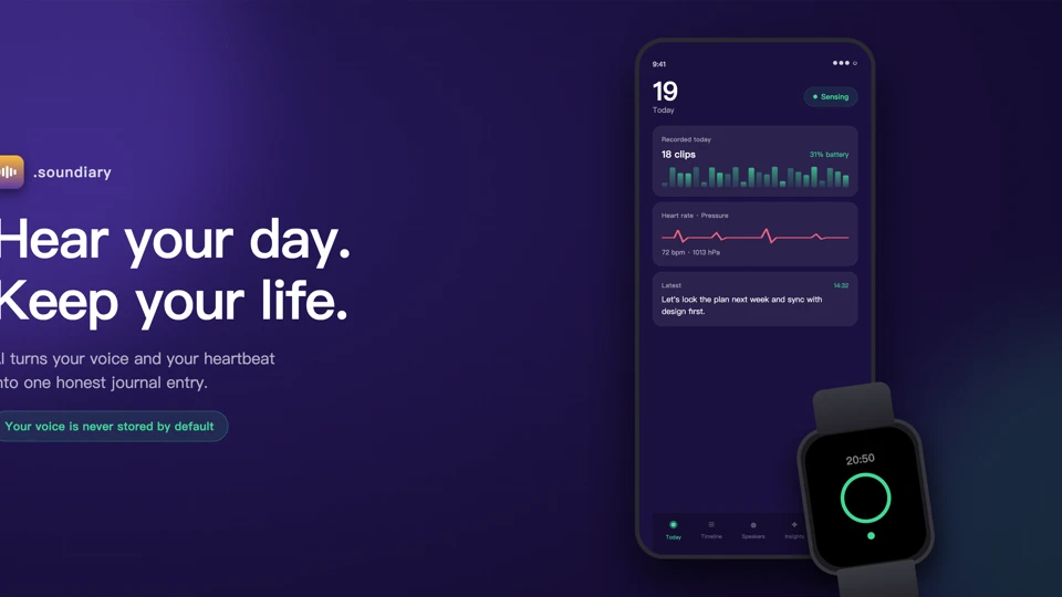 Soundiary App Store product page header
