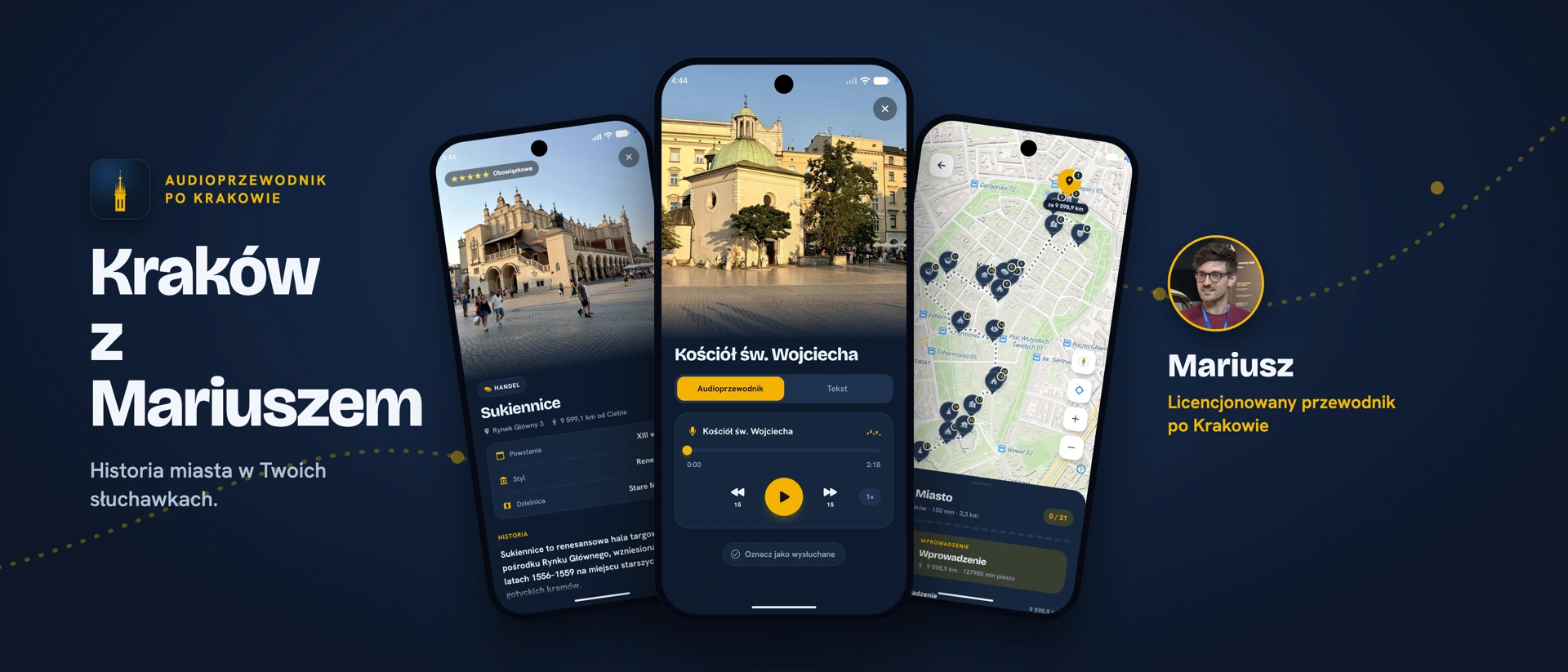 Kraków z Mariuszem product page header