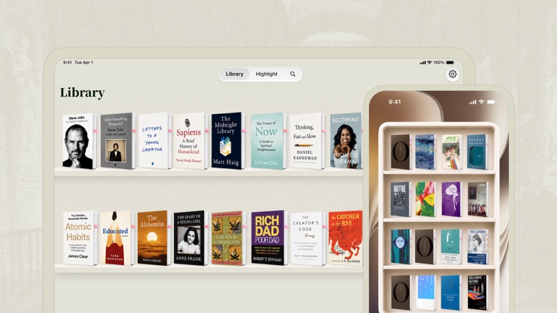 Readmate - Book Highlights 活动「iPad & Extra-Large Widgets」配图