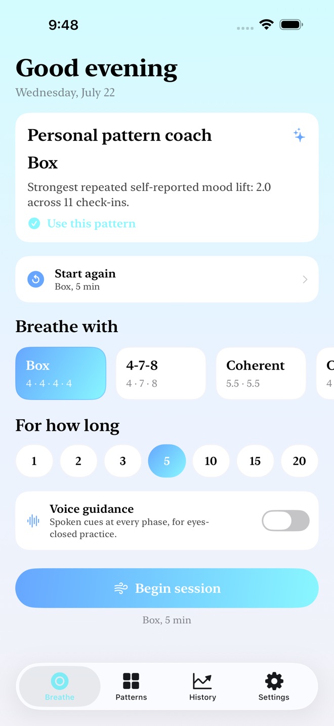 BreathLoop : Respiration capture d’écran 1