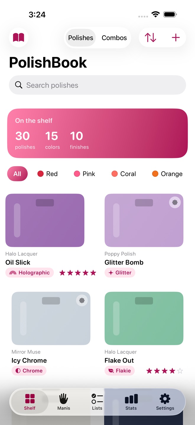 PolishBook: Nail Shelf screenshot 1