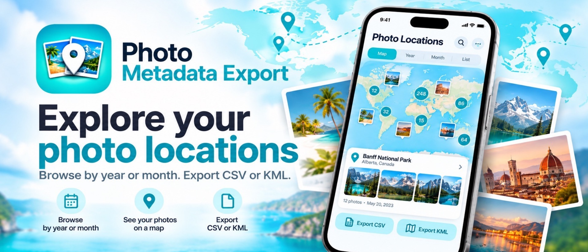 Photo Location Export product page header