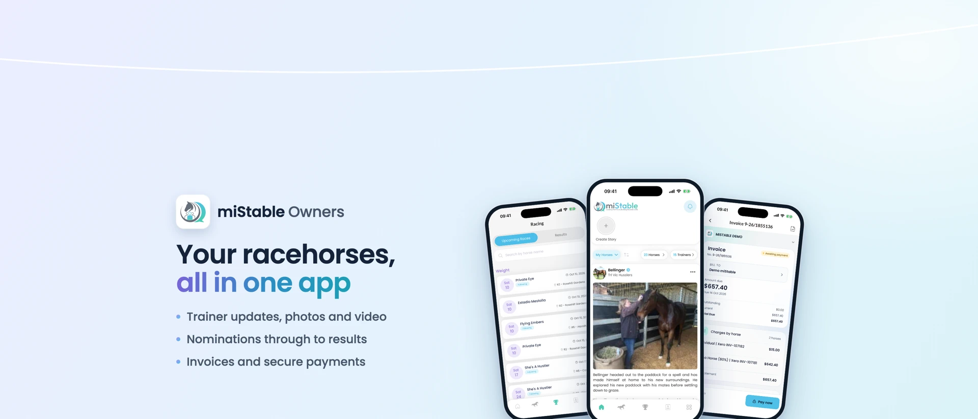 miStable Owners product page header
