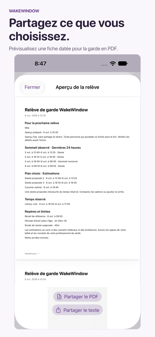 WakeWindow : Sommeil de bébé capture d’écran 6