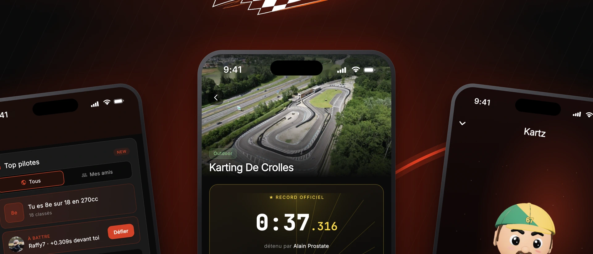 Kartz : ton chrono de karting product page header