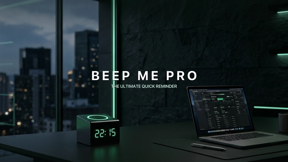 Reminder - Beep Me Pro App Store product page header