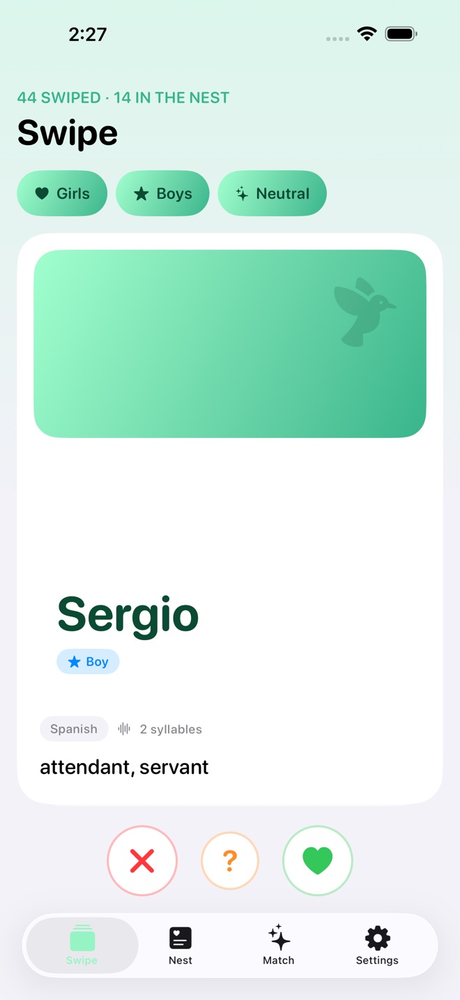 NameNest: Baby Names screenshot 1