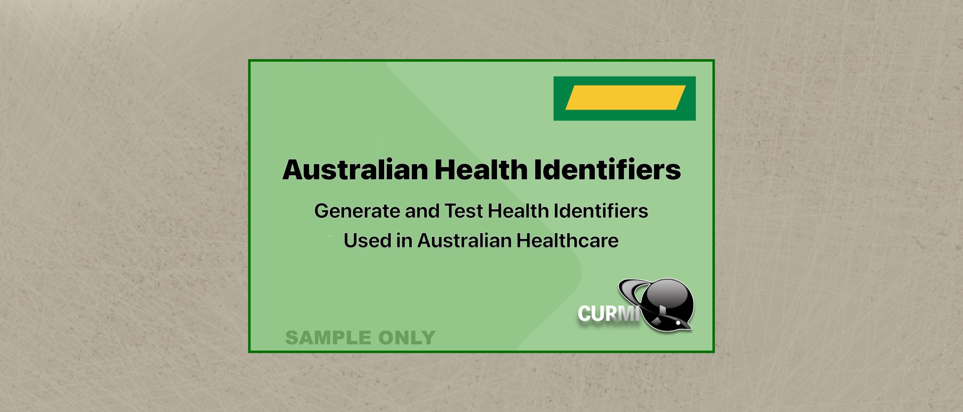 Australian Health Identifiers product page header