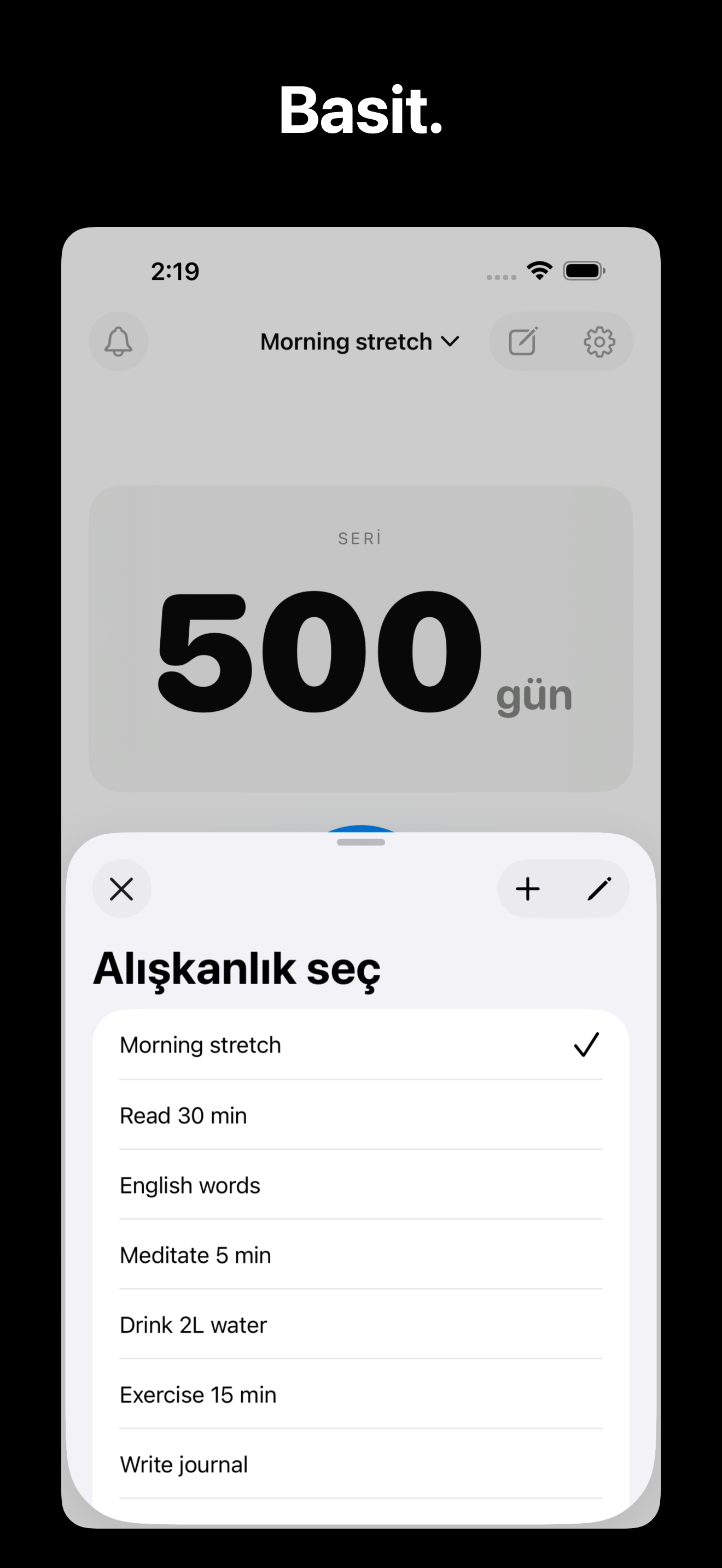KeepGoing - Habit Tracker iOS screenshot 5 showing app interface