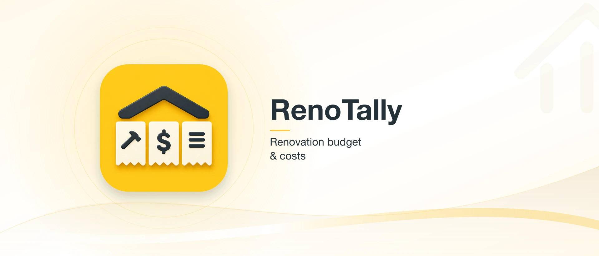 RenoTally: Renovation Budget product page header