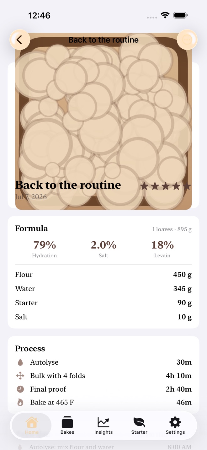 CrumbLog : journal de levain capture d’écran 2